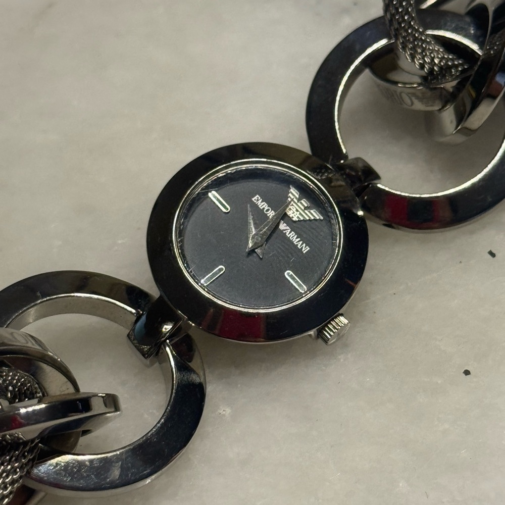 Emporio Armani Silver Women's Watch Bracelet - Picture 2 of 5